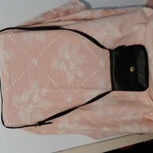 Liz claiborne  black leather shoulder purse